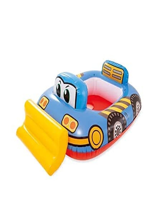 STACKRAID Vehicle Fire Engine Shape Sit Pool Float Tube Boat Beach Water Swimming Pool Tube Inflatable Kiddie Swim Water Ring Swimming Tube Ring for Kids (JCB Swim Ring) - Image 2